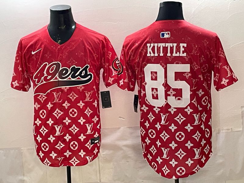 Men 2026 San Francisco 49ers #85 Kittle Red Nike Limited NFL Jersey style 0012